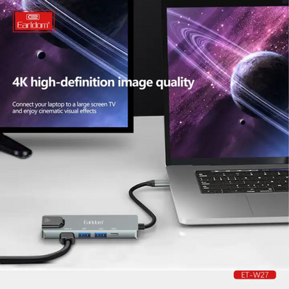 Transmetues ET-W27 USB-C HUB 5 në 1