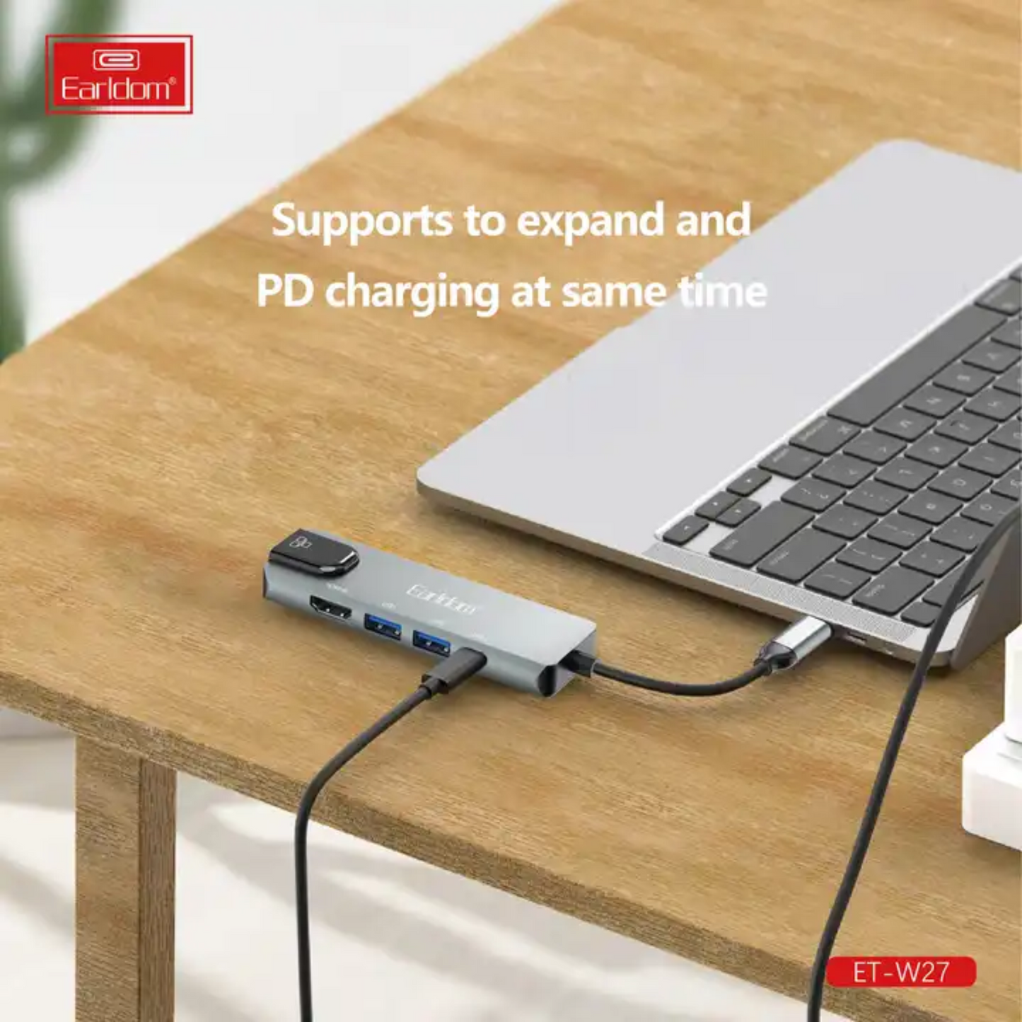 Transmetues ET-W27 USB-C HUB 5 në 1